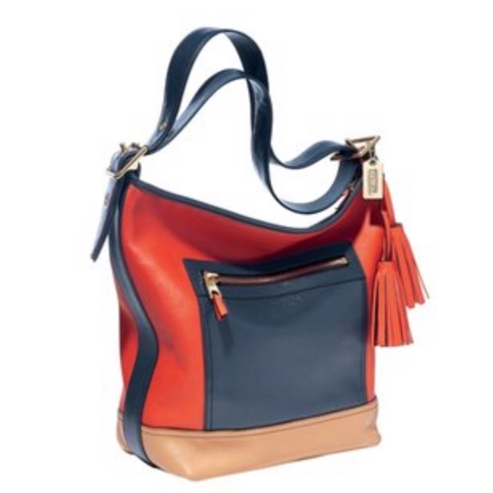 COACH Large Legacy Colorblock Handbag - Picture 3 of 16